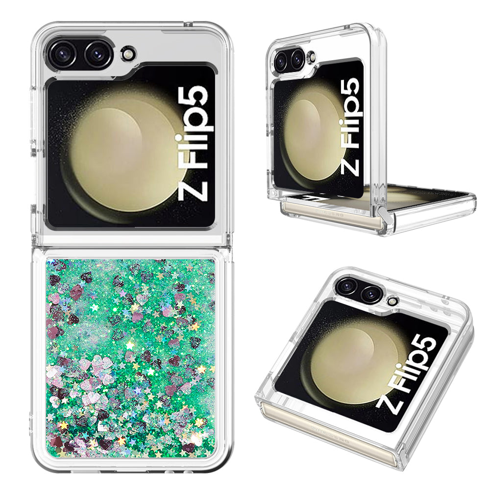 YB Quicksand Series-1 Liquid Phone Case for Samsung Galaxy Z Flip5 5G Floating Glitter Soft TPU Protective Cover YB Quicksand Series-1 Liquid Phone Case for Samsung Galaxy Z Flip5 5G Floating Glitter Soft TPU Protective Cover